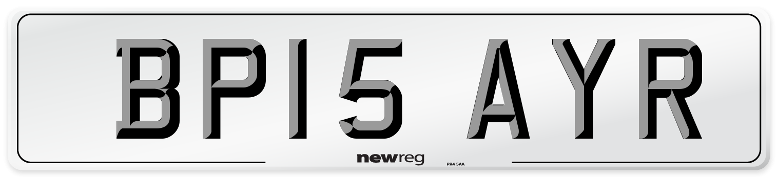 BP15 AYR Number Plate from New Reg